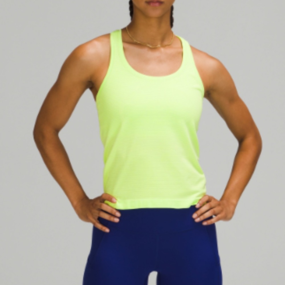 Lululemon Swiftly tech racer back tank top 2.0 Race Length. Neo Mint size 10